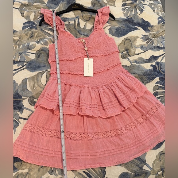 *NWT* LoveShackFancy Lovine Cotton Smocked Mini Dress - Picture 6 of 10